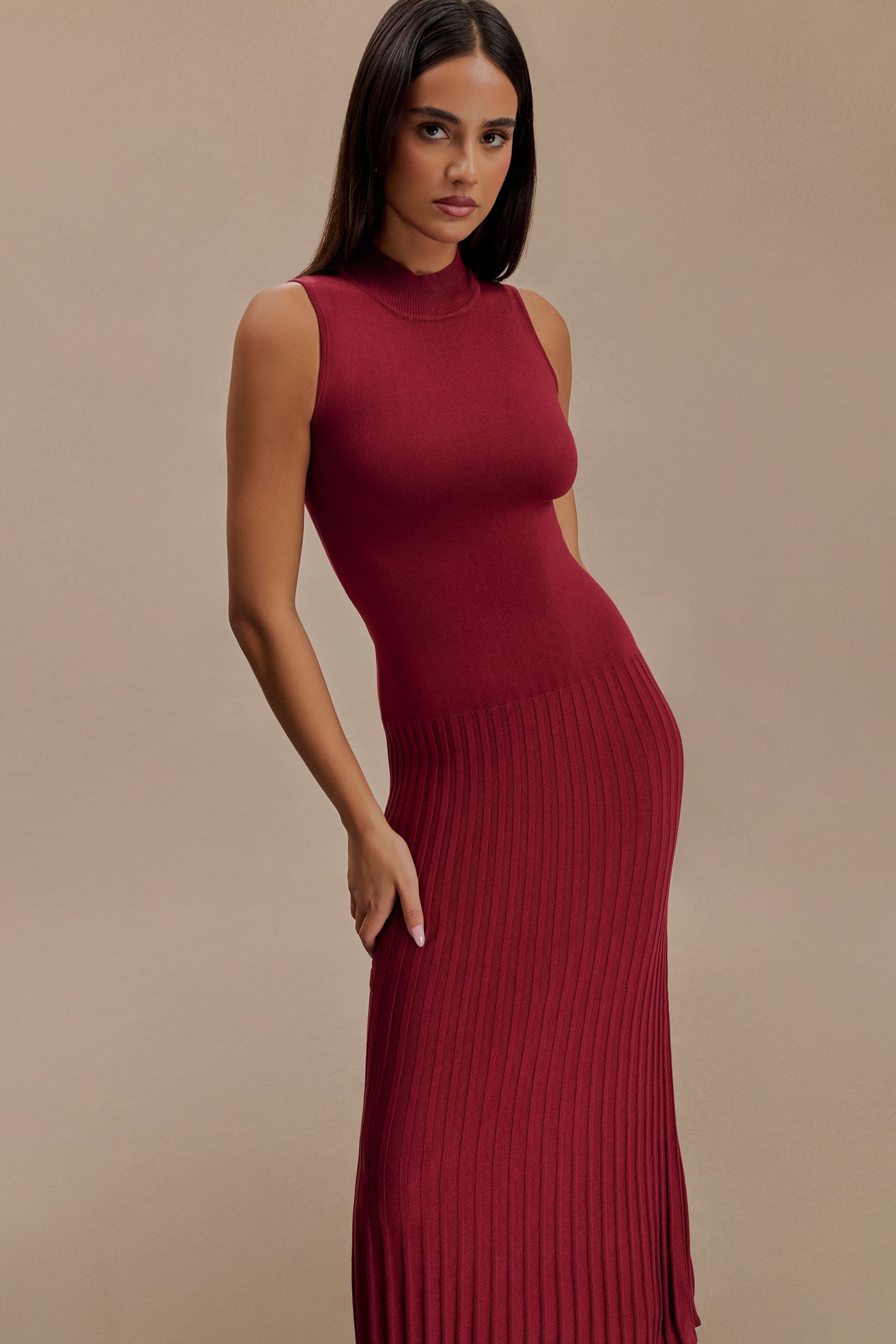 Victoria High Neck Dress