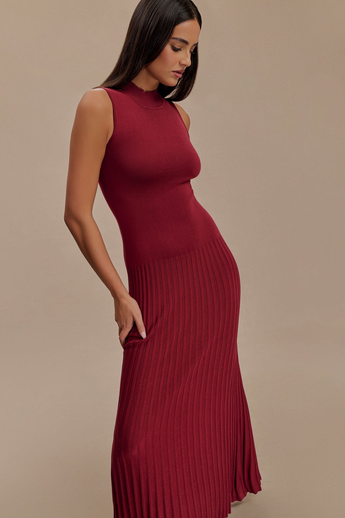 Victoria High Neck Dress