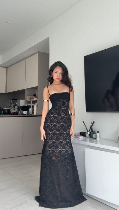 Elegant Lace Back Dress