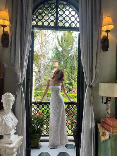 Elegant Lace Back Dress