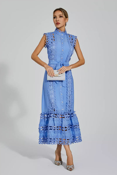 Spring Sleeveless Midi Dress