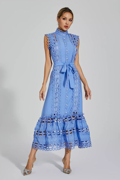 Spring Sleeveless Midi Dress