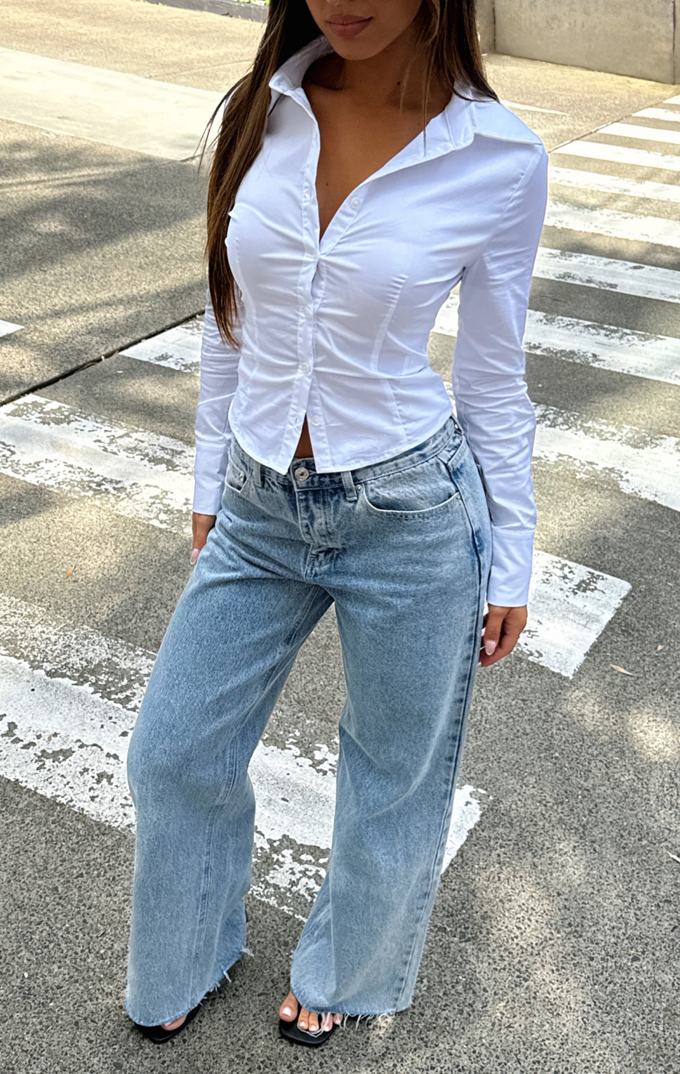 Chic White Elegance Blouse