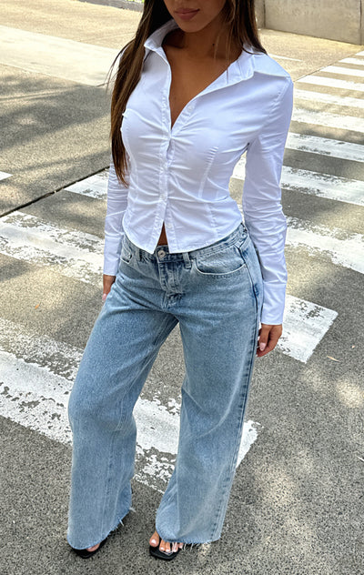 Chic White Elegance Blouse