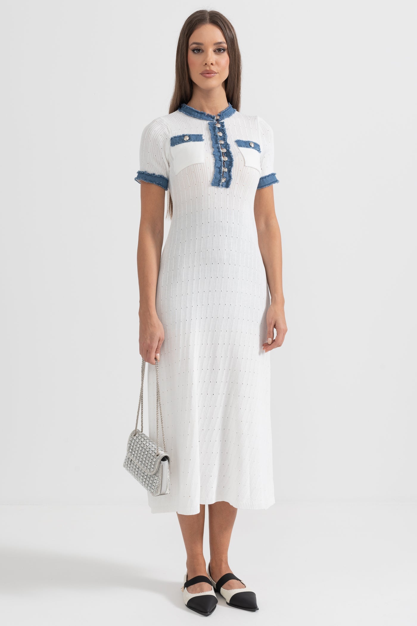 Effortless White Midi Dress