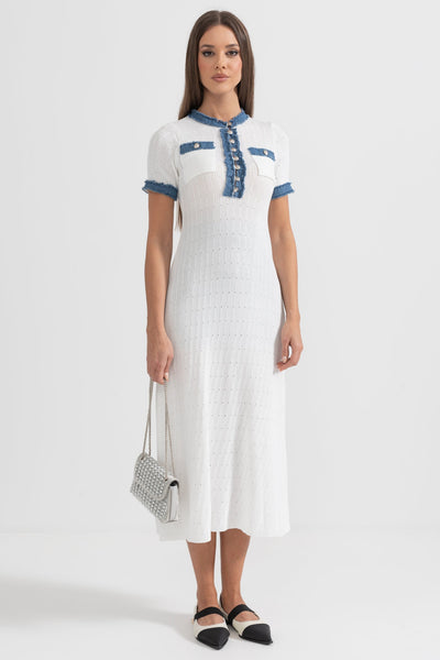 Effortless White Midi Dress
