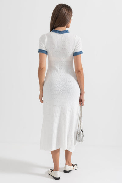 Effortless White Midi Dress