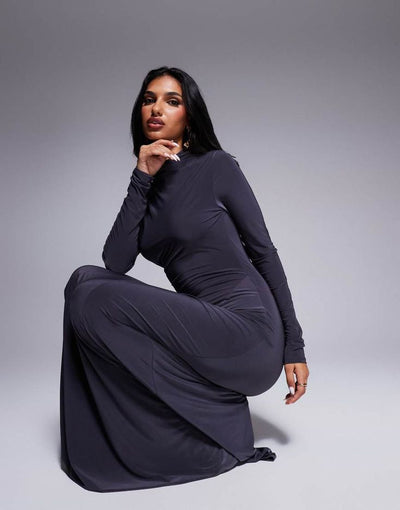 High Neck Luxe Maxi Dress