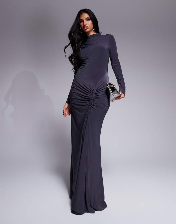 High Neck Luxe Maxi Dress