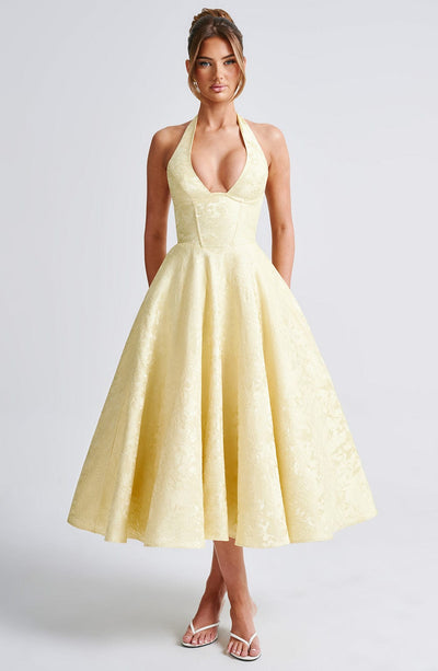 Capri Midi Dress – Lemon
