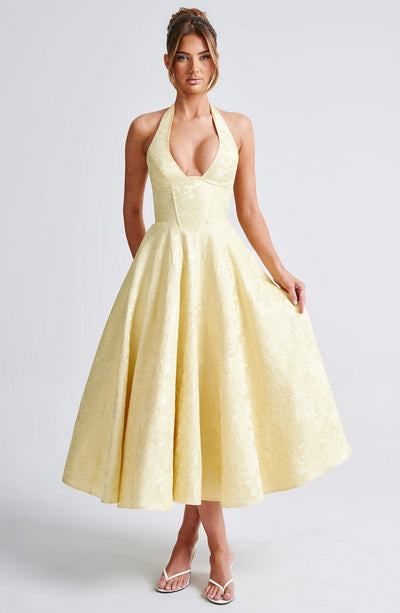 Capri Midi Dress – Lemon