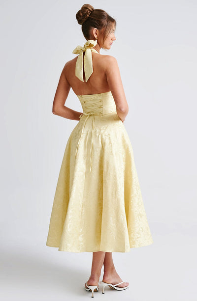 Capri Midi Dress – Lemon